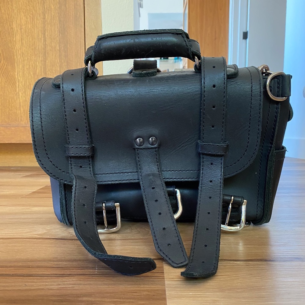 Saddleback Leather Black Small Classic Leather Briefcase
